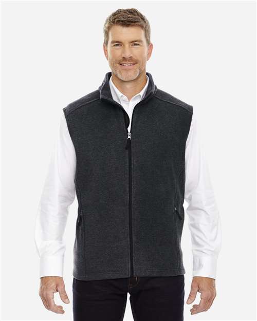 CORE365 Men's Journey Fleece Vest - CORE365 88191 Heather Charcoal S