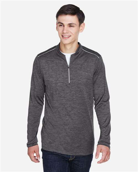 CORE365 Men's Kinetic Performance Quarter - Zip Pullover - CORE365 CE401 Carbon/ Black S