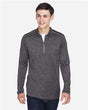 CORE365 Men's Kinetic Performance Quarter - Zip Pullover - CORE365 CE401 Carbon/ Black S