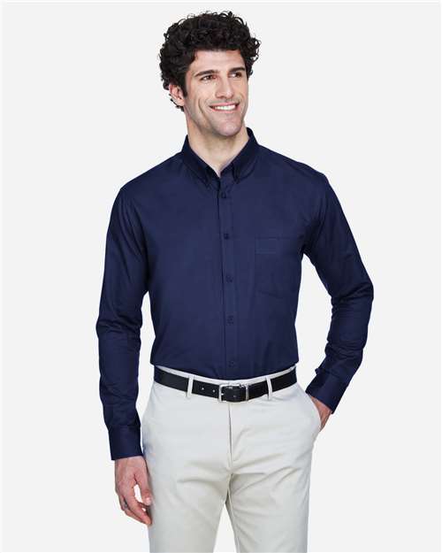 CORE365 Men's Operate Twill Dress Shirt - CORE365 88193 Classic Navy S