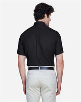 CORE365 Men's Optimum Short Sleeve Twill Dress Shirt - CORE365 88194 Black S