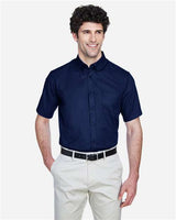 CORE365 Men's Optimum Short Sleeve Twill Dress Shirt - CORE365 88194 Classic Navy S