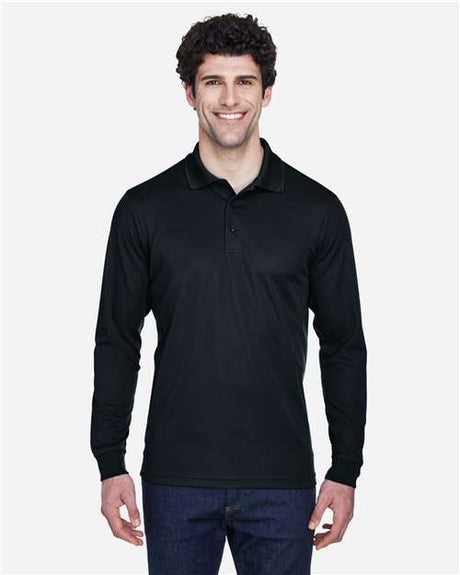 CORE365 Men's Pinnacle Performance Long Sleeve Piqué Polo - CORE365 88192 Black S