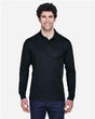 CORE365 Men's Pinnacle Performance Long Sleeve Piqué Polo - CORE365 88192 Black S