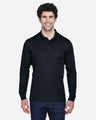 CORE365 Men's Pinnacle Performance Long Sleeve Piqué Polo - CORE365 88192 Black S