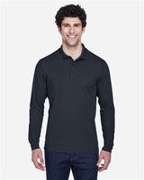CORE365 Men's Pinnacle Performance Long Sleeve Piqué Polo - CORE365 88192 Carbon S