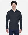 CORE365 Men's Pinnacle Performance Long Sleeve Piqué Polo - CORE365 88192 Carbon S