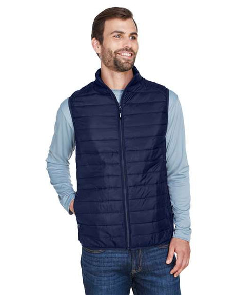 CORE365 Men's Prevail Packable Puffer Vest - CORE365 CE702 Classic Navy S