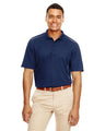 CORE365 Men's Radiant Performance Piqué Polo with Reflective Piping - CORE365 88181R Classic Navy S
