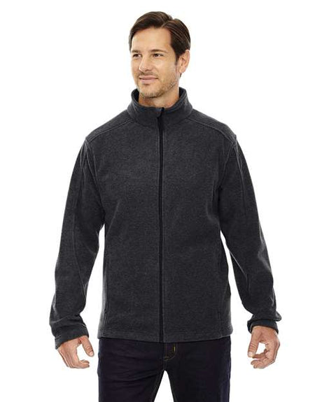 CORE365 Men's Tall Journey Fleece Jacket - CORE365 88190T Heather Charcoal LT