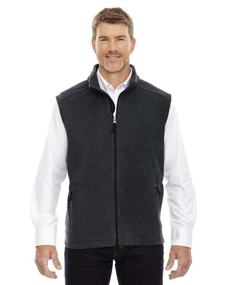 CORE365 Men's Tall Journey Fleece Vest - CORE365 88191T Heather Charcoal LT