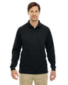 CORE365 Men's Tall Pinnacle Performance Long Sleeve Piqué Polo - CORE365 88192T Black LT