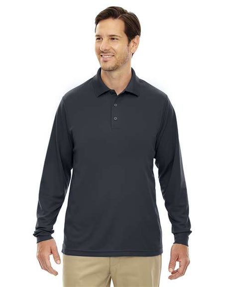 CORE365 Men's Tall Pinnacle Performance Long Sleeve Piqué Polo - CORE365 88192T Carbon LT