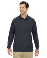 CORE365 Men's Tall Pinnacle Performance Long Sleeve Piqué Polo - CORE365 88192T Carbon LT