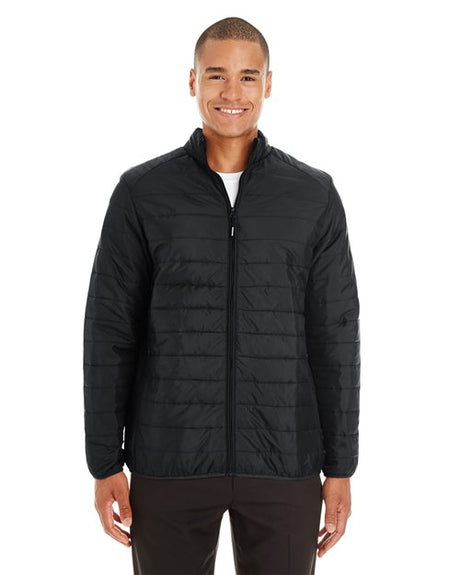 CORE365 Men's Tall Prevail Packable Puffer - CORE365 CE700T Black LT