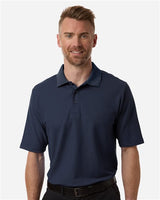 CORE365 Men's Tall Resolve CVC Performance Pique Polo - CORE365 CE106T Black LT