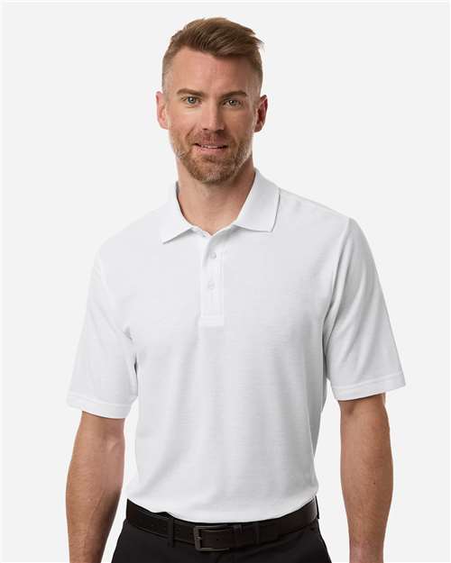CORE365 Men's Tall Resolve CVC Performance Pique Polo - CORE365 CE106T White LT