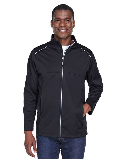 CORE365 Men's Techno Lite Three - Layer Knit Tech - Shell - CORE365 CE708 Black XS