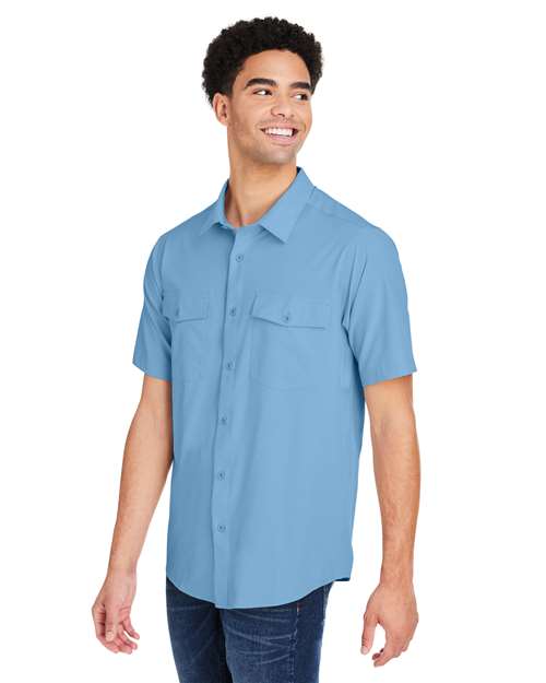 CORE365 Men's Ultra UVP® Marina Shirt - CORE365 CE510 Columbia Blue S