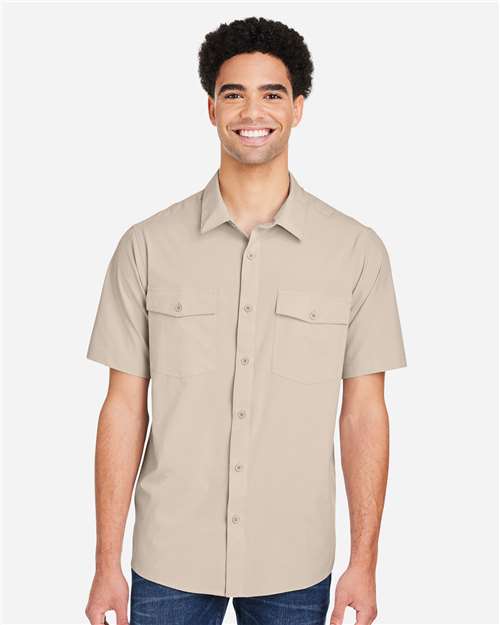 CORE365 Men's Ultra UVP® Marina Shirt - CORE365 CE510 Stone S