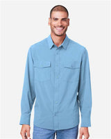 CORE365 Men's Ultra UVP® Marina Shirt - CORE365 CE510L Columbia Blue S