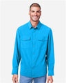 CORE365 Men's Ultra UVP® Marina Shirt - CORE365 CE510L Electric Blue S