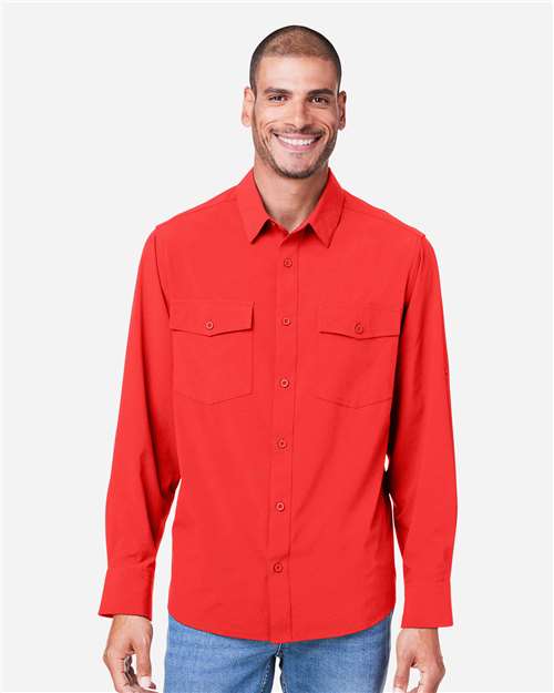 CORE365 Men's Ultra UVP® Marina Shirt - CORE365 CE510L Marina Red S