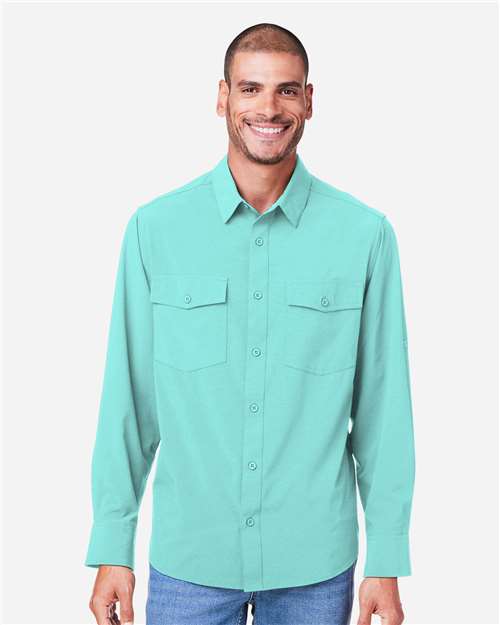 CORE365 Men's Ultra UVP® Marina Shirt - CORE365 CE510L Sea Glass S