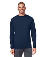CORE365 Unisex Capital Long Sleeve Performance T-Shirt - CORE365 CE10L Classic Navy XS