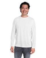 CORE365 Unisex Fusion ChromaSoft™ Performance Long Sleeve T-Shirt - CORE365 CE111L White 2XL