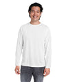 CORE365 Unisex Fusion ChromaSoft™ Performance Long Sleeve T-Shirt - CORE365 CE111L White 2XL