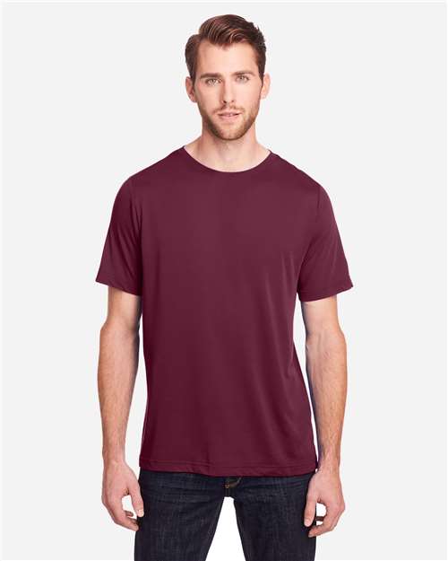 CORE365 Unisex Fusion ChromaSoft™ Performance T-Shirt - CORE365 CE111 Burgundy M