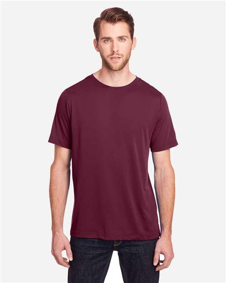 CORE365 Unisex Fusion ChromaSoft™ Performance T-Shirt - CORE365 CE111 Burgundy M