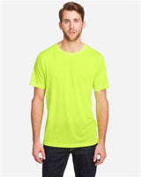 CORE365 Unisex Tall Fusion ChromaSoft™ Performance T-Shirt - CORE365 CE111T Safety Yellow LT