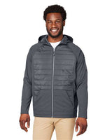 CORE365 Unisex Techno Lite Hybrid Hooded Jacket - CORE365 CE808 Carbon 5XL