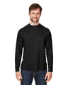 CORE365 Unisex Ultra UVP™ Marina Raglan Long Sleeve T-Shirt - CORE365 CE110 Black XS