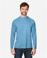 CORE365 Unisex Ultra UVP™ Marina Raglan Long Sleeve T-Shirt - CORE365 CE110 Columbia Blue XS