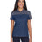 CORE365 Women's Balance Colorblock Performance Piqué Polo - CORE365 CE101W Classic Navy/ Carbon XS