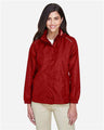 CORE365 Women's Climate Seam - Sealed Lightweight Variegated Ripstop Jacket - CORE365 78185 Classic Red XS