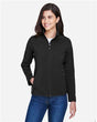 CORE365 Women's Cruise Two - Layer Fleece Bonded Soft Shell Jacket - CORE365 78184 Black XS