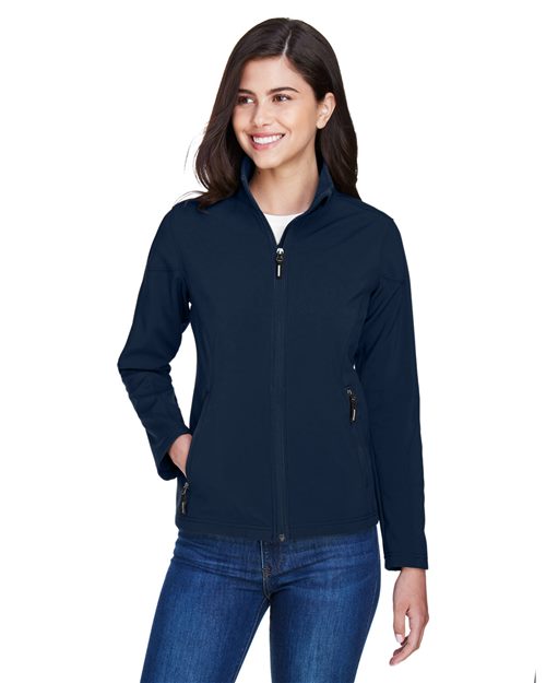 CORE365 Women's Cruise Two - Layer Fleece Bonded Soft Shell Jacket - CORE365 78184 Black XS
