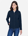 CORE365 Women's Cruise Two - Layer Fleece Bonded Soft Shell Jacket - CORE365 78184 Classic Navy XS