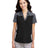 CORE365 Women's Fusion ChromaSoft™ Colorblock Polo - CORE365 CE112CW Black/ Carbon Heather XS