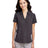 CORE365 Women's Fusion ChromaSoft™ Colorblock Polo - CORE365 CE112CW Carbon/ Carbon Heather XS