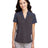 CORE365 Women's Fusion ChromaSoft™ Colorblock Polo - CORE365 CE112CW Carbon/ Classic Navy Heather XS