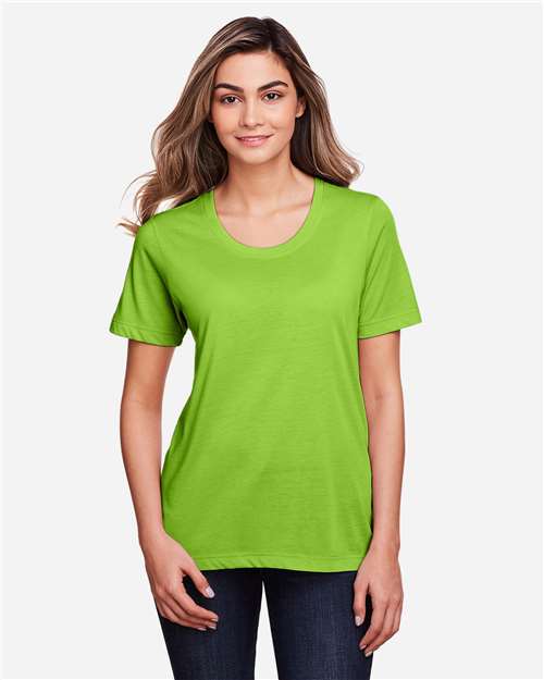 CORE365 Women's Fusion ChromaSoft™ Performance T-Shirt - CORE365 CE111W Acid Green L