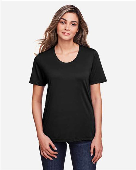 CORE365 Women's Fusion ChromaSoft™ Performance T-Shirt - CORE365 CE111W Black XS