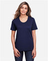 CORE365 Women's Fusion ChromaSoft™ Performance T-Shirt - CORE365 CE111W Classic Navy XS