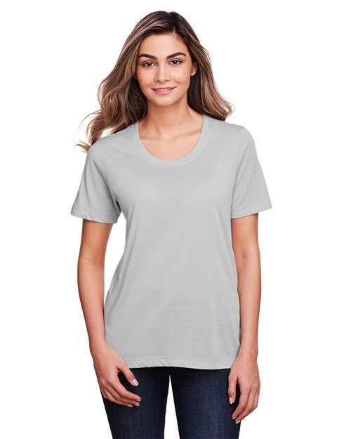 CORE365 Women's Fusion ChromaSoft™ Performance T-Shirt - CORE365 CE111W Platinum XS