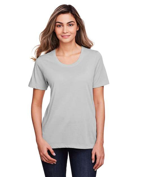 CORE365 Women's Fusion ChromaSoft™ Performance T-Shirt - CORE365 CE111W Platinum XS